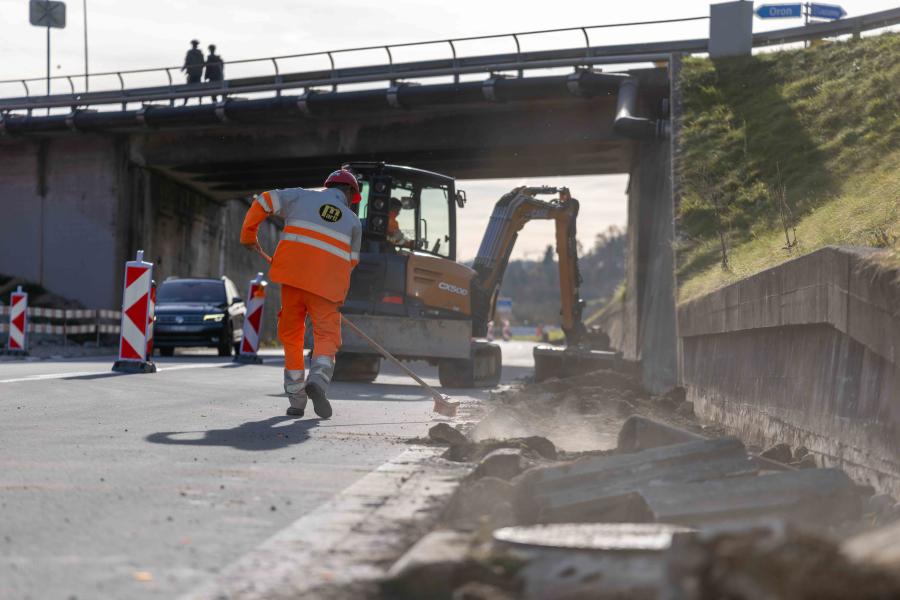 Moudon travaux Jonction Sud - novembre 2025