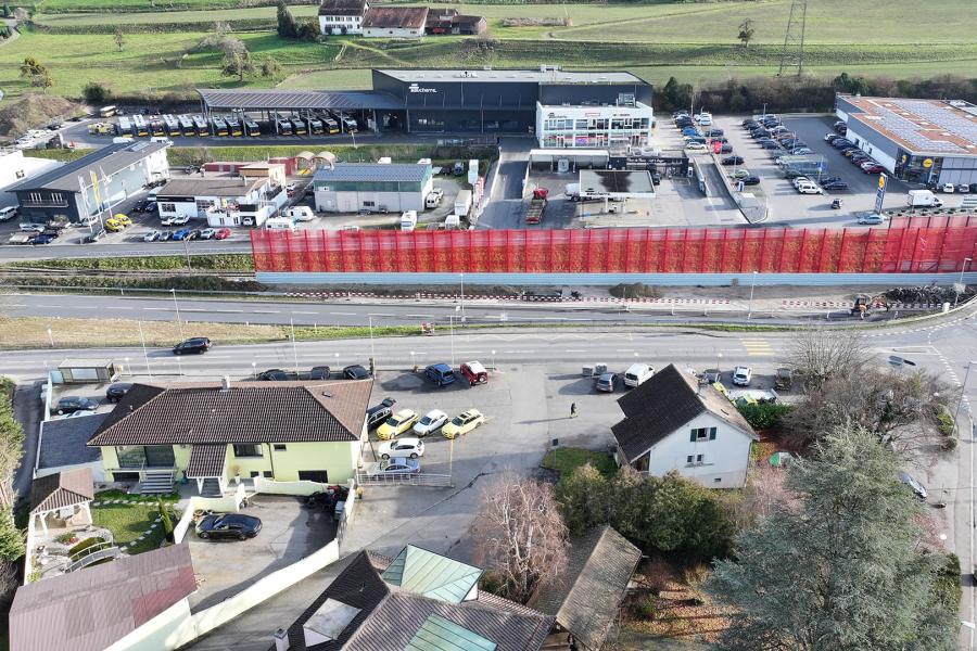 Moudon travaux Jonction Sud - décembre 2025